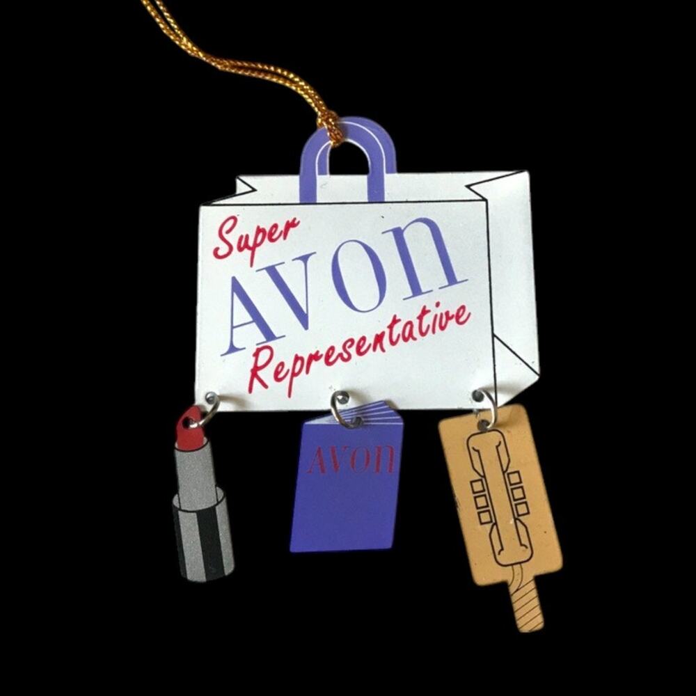 Vintage AVON Super Representative Christmas Ornament